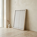 Premium Pleated HVAC Air Filter 16x25x1 leaning against wall