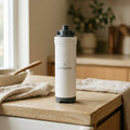 Universal Inline Water Filter Cartridge on kitchen counter