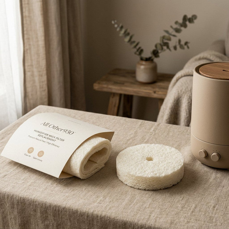 Humidifier Wick Filter Replacement 2-Pack on linen cloth