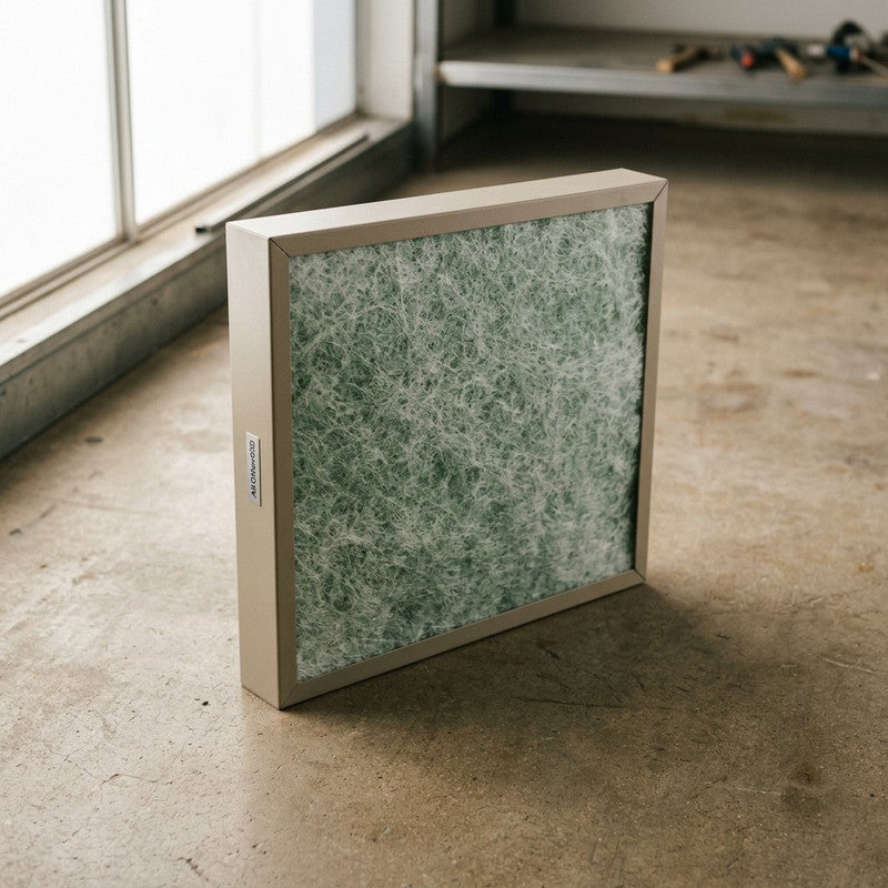 Industrial Paint Booth Fiberglass Filter in workshop